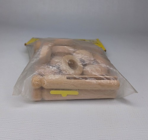 Vintage 1986 Forster Wood Doll Pins And Wooden Stands New In Package - Picture 7 of 7