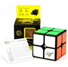 MoYu GuoGuan Xinghen 2x2x2 Black Speed Cube Ship from USA