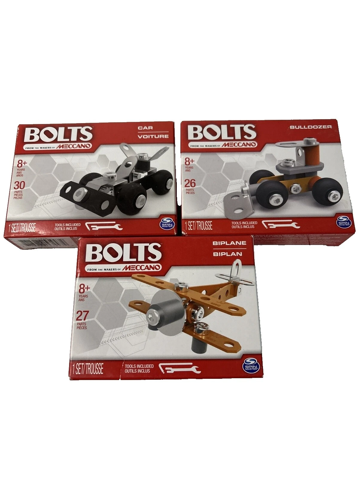 Piezas de juguetes de construcción Spin Master coches y piezas