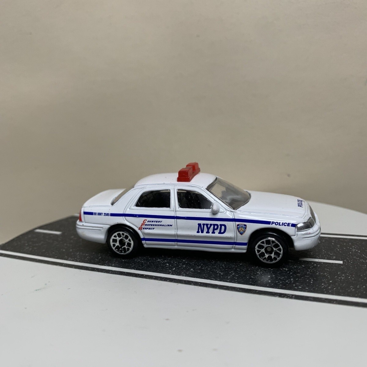 RealToy Ford Crown Victoria NYPD Police Car Sedan White