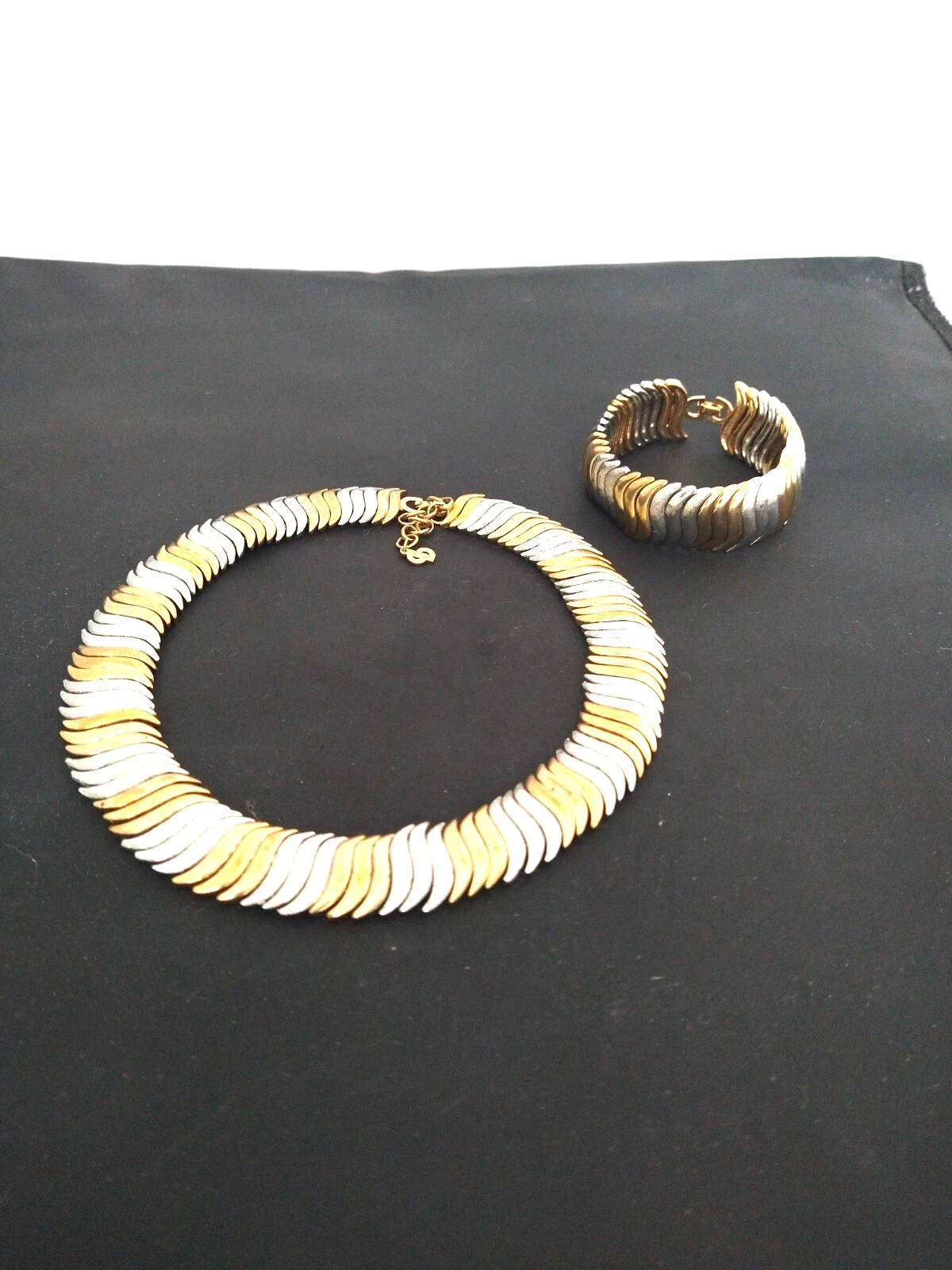 Collana e bracciale vintage Christian Dior Germania oro e argento entrambi firmati