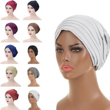 Women African Cap Aso Oke Auto Gele Headtie Turban Beanie Headwrap Head Cover