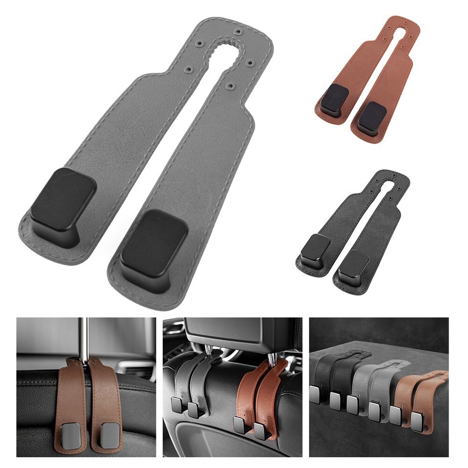 4 Ganci Doppi Per Sedile Auto - In Pelle, Per Appendere Borse E Shopping - Foto 6