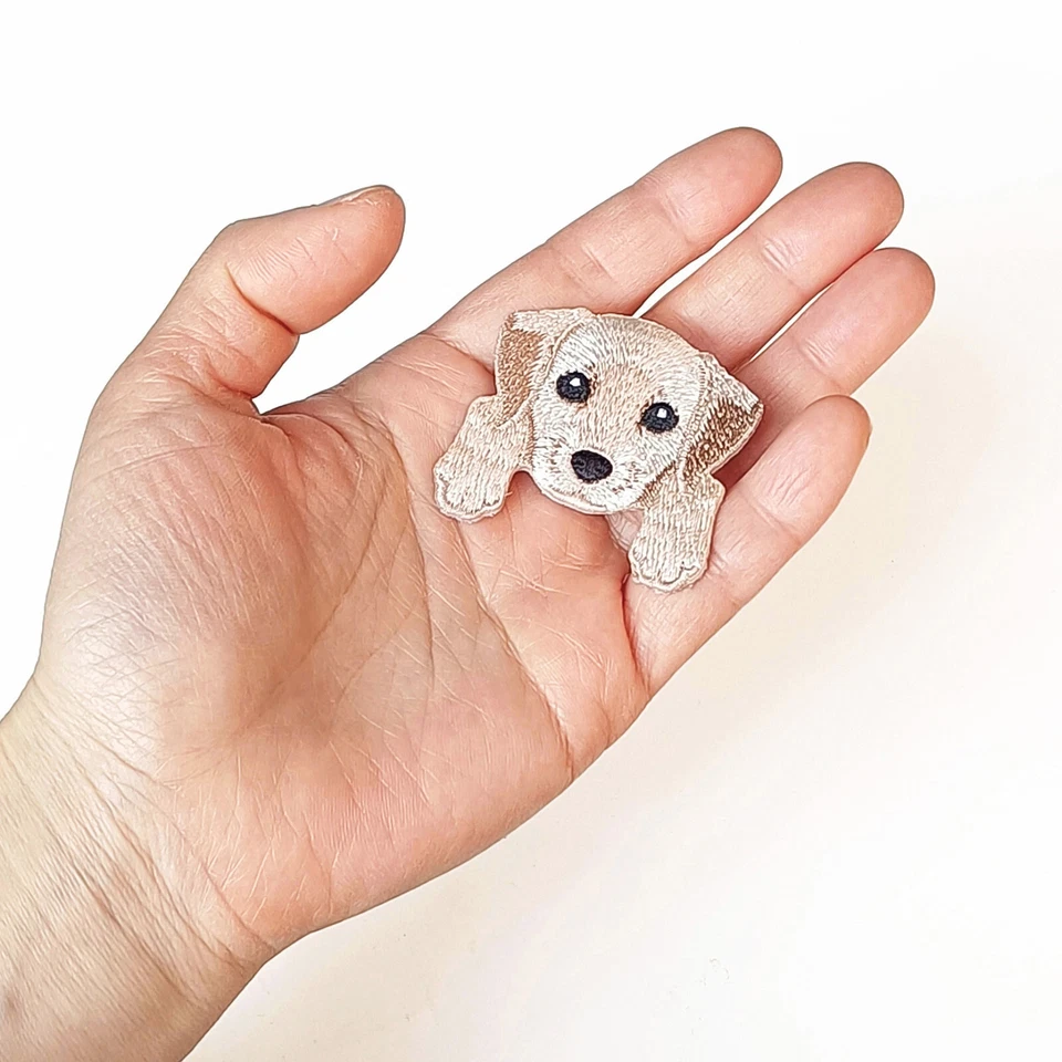 Broche Bolso Pin Bordado Dibujos Animados Realista Pug Chihuahua Labrador Boston Perro Foto 3 de 4