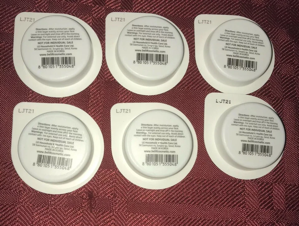 8X Belif Travel Set Aqua Bomb Sleeping Mask The True Cream Aqua & Moisturizing B - Image 4 of 4