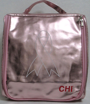 CHI Travel Toiletry Bag Breast Cancer Awareness Metallic Pink