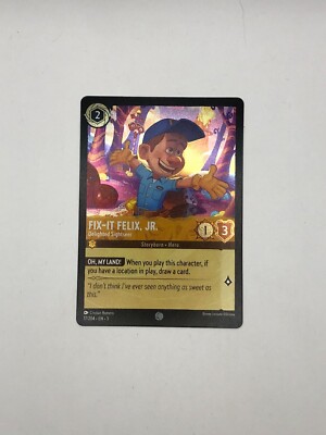 Disney Lorcana Shimmering Skies Fix-It Felix Jr. Delighted Sightseer 17/204 Foil