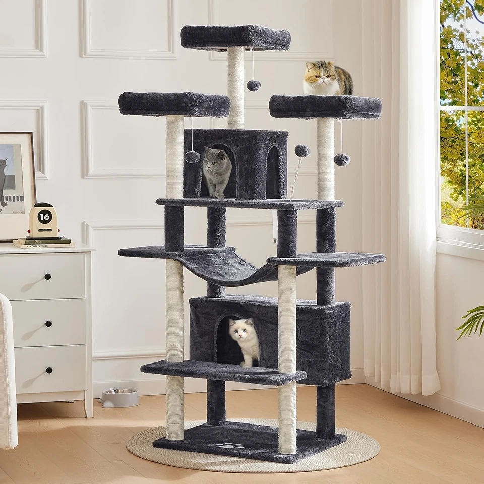 Großer Katzenkratzbaum XXL Sisal Plattformen stabile Katzenvilla - Bild 4 von 4