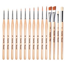 Miniature Brush Dry Brushes Model Paintbrush Set for Acrylic Oil Watercolor