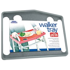 Walker Tray with Grip, Gray