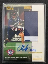 Coulter Mackesy 2025 Premier Lacrosse League 2-Color Game Used Patch Auto #08/25