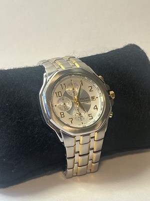Pulsar Chronograph V733 - Two-Tone Gold & Steel - Day/Date - Original Bracelet