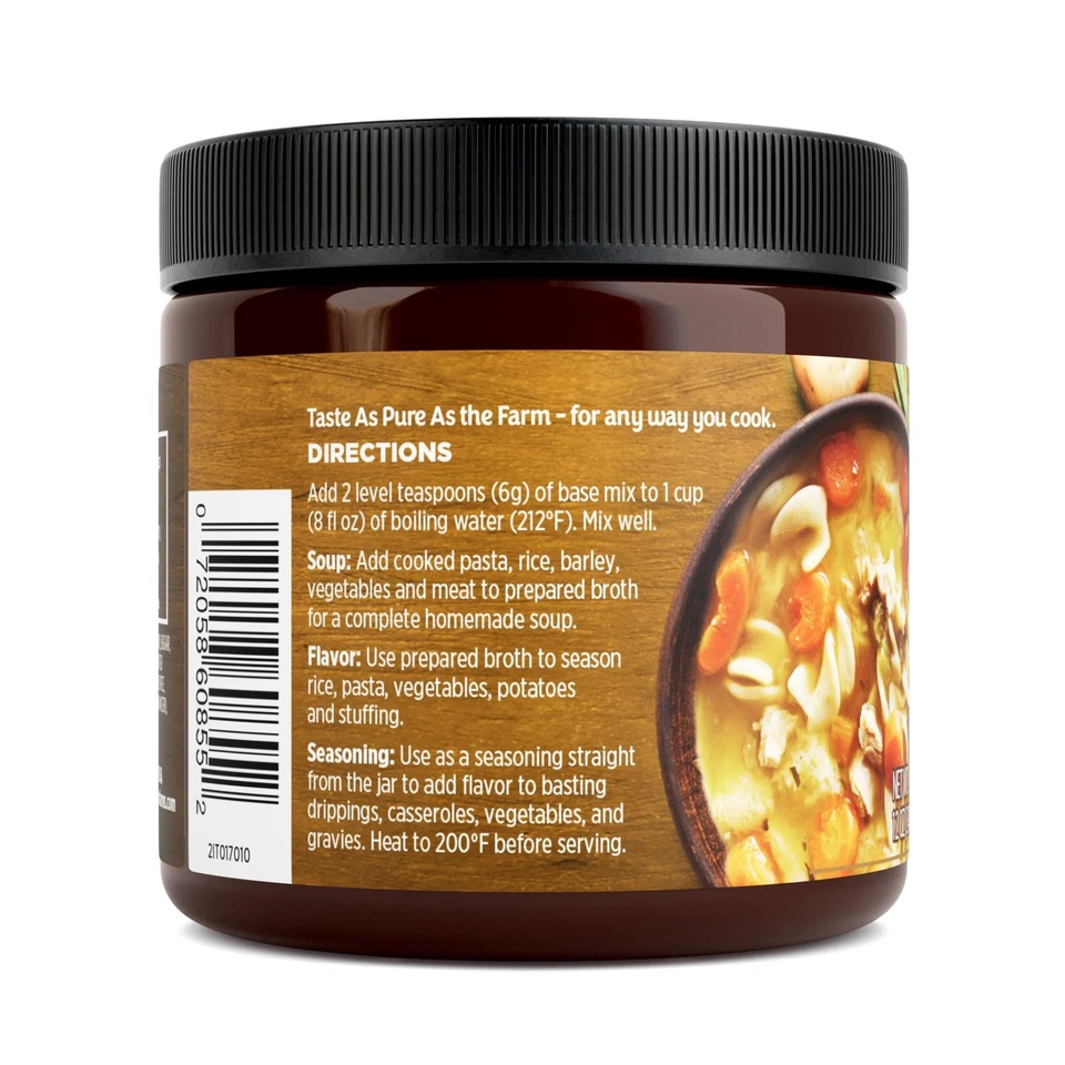 Base y condimento para caldo con sabor a pollo Orrington Farms, 12 onzas (paquete de 6) Foto 2 de 4