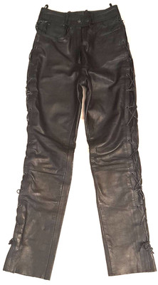 Schwarze echt Lederhose Damen Gr.36, Moppet Lederhose, gebraucht, selten getrage