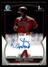 2023 Bowman Chrome #CPA-RSA Ruben Santana Prospect Autographs