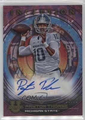 2022-23 Bowman Inception University Fuchsia Foil 25/75 Payton Thorne Auto 1k7h