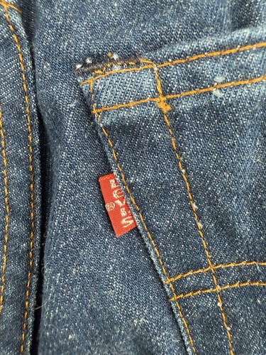 Vintage Levis 505 0217 Mens Jeans 26x32 Straight Leg Dark Wash Denim USA Made - Picture 4 of 6