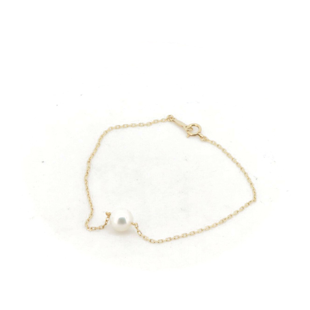 Mikimoto Pearl Bracelet 7.3mm Pearl 18K Yellow Gold