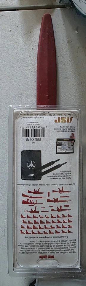 Новый красный нож ASP тактическая тренировка практика нож 57451 - Изображение 2 из 2