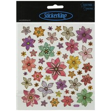 Tattoo King SK129MC-4294 Multicolored Stickers-Flowers