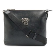 Versace Leather Shoulder Bag Women Black One Size