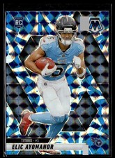 2025 Panini Mosaic Football Rookie Blue Reactive #333 Elic Ayomanor
