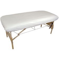 Body Linen Massage Table Cover - Reusable Barrier with Wipe Clean Surface. Wa...