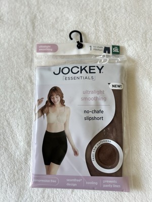 Jockey Women's Coffee Ultralight Smoothing Seamfree No-Chafe Slip Short Size 5XL