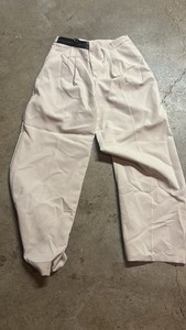 Cider Women's High Waist Pleated Straight Wide Leg Trousers M Dress Pants