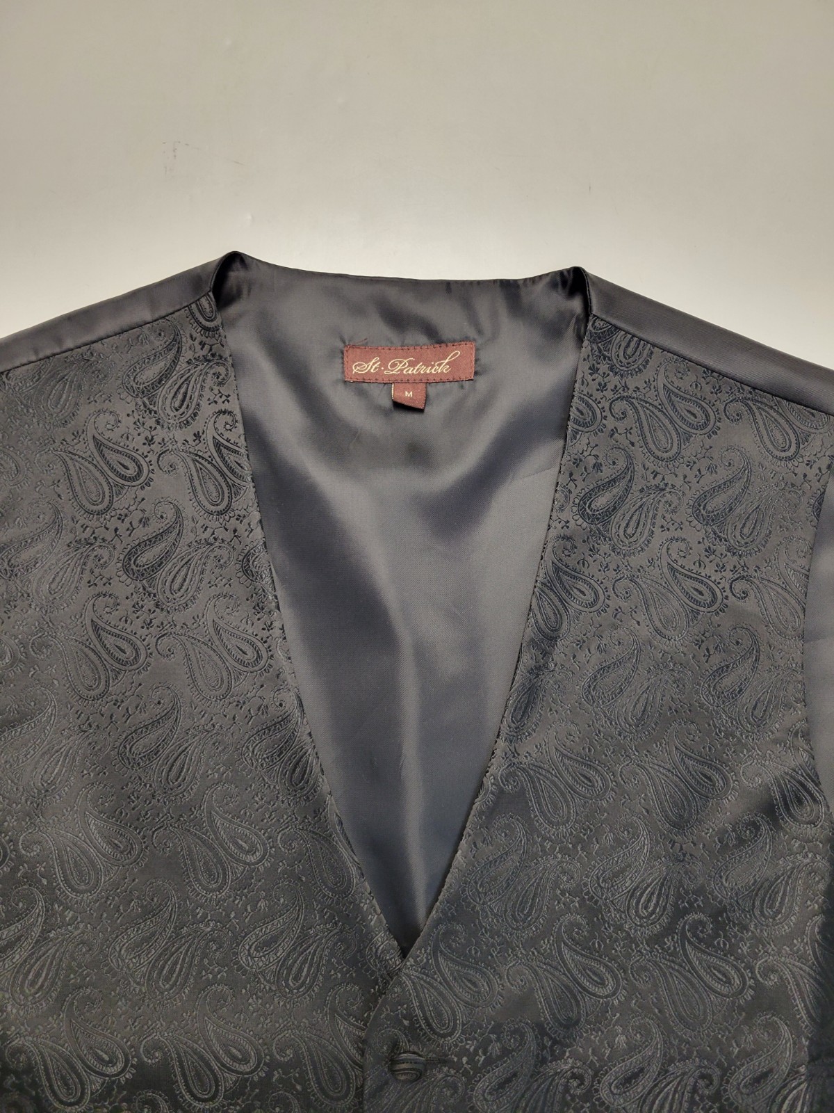 ST. PATRICK Suit Vest 100% Polyester Button Front… - image 3