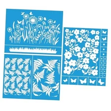 , 3Pcs, Florals, Flower, Silk Screen Stencils, Reusable Silk Screen Stencils, 