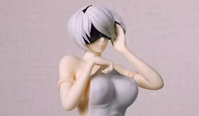 Hot, Anime 2B Miss Bath Scene Ver. PVC 1/7 Scale Figure Statue Toys No Box 22cm