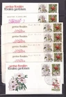 [LG78950] Belgium N°1749/1751FDC Flowers First Day Cover COB € 38,50 MIX