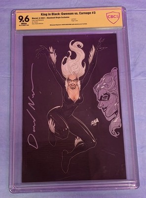 KING IN BLACK GWENOM VS CARNAGE 3 CVR B DAVID NAKAYAMA SIGNED CBCS SS 9.6