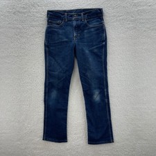 Origin Jeans Mens 32x31 Blue Legit Fit Dark Wash Stretch Denim Made In USA