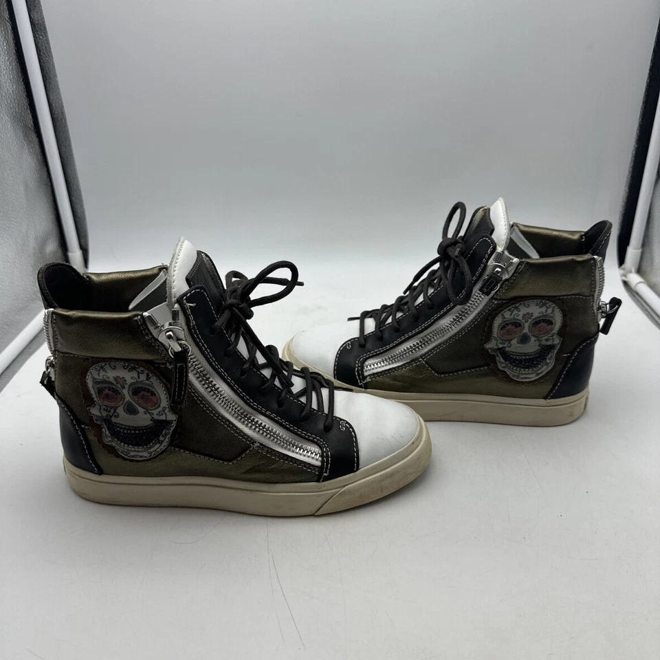 Giuseppe Zanotti Design Hi Top - Skull Sneakers - Size 36-(ShelfD) - Image 2 of 4