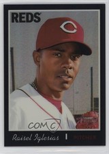 2019 Topps Heritage Chrome Black Refractor 64/70 Raisel Iglesias #THC-320 10k8