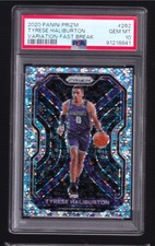 2020 Panini Prizm #262 Tyrese Haliburton Variation Fast Break Disco PSA 10 RC