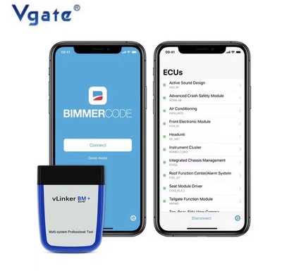 vLinker BM+ Bluetooth OBD2 Diagnosegerät für BMW OBD-Scanner für Android & IOS 