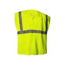 Condor 786F69 Hi-Vis Safety Vest, Xl, Class 2, U Back, Hook And Loop, 0
