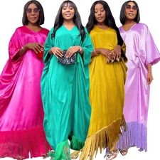 Moroccan Abaya Women Muslim Maxi Dress Evening African Dashiki Party Kaftan Arab