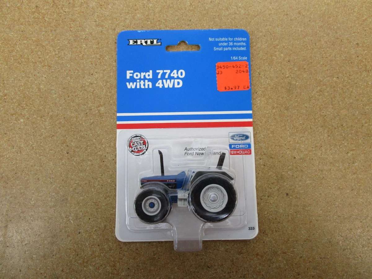 Ford New Holland 7740 MFWD tractor ERTL 1/64 diecast farm toy B14