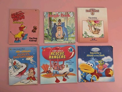 Vintage Children's Book Bundle Paperbacks X5 Including Chip & Dale Chipmunks Etc