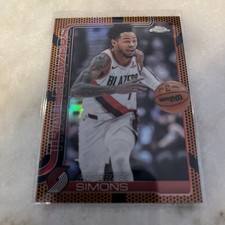 2025-26 Topps Chrome #122 Anfernee Simons Basketball Border Refractor