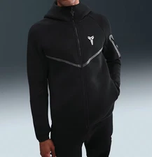 Nike Kobe Men's Tech Fleece Full-Zip Windrunner Jacket IB2713-010 BLACK sz S-XXL