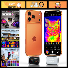 Thermal Imaging Camera for Android/iPhone 15/16/17 - 192x192 IR Resolution, Wate
