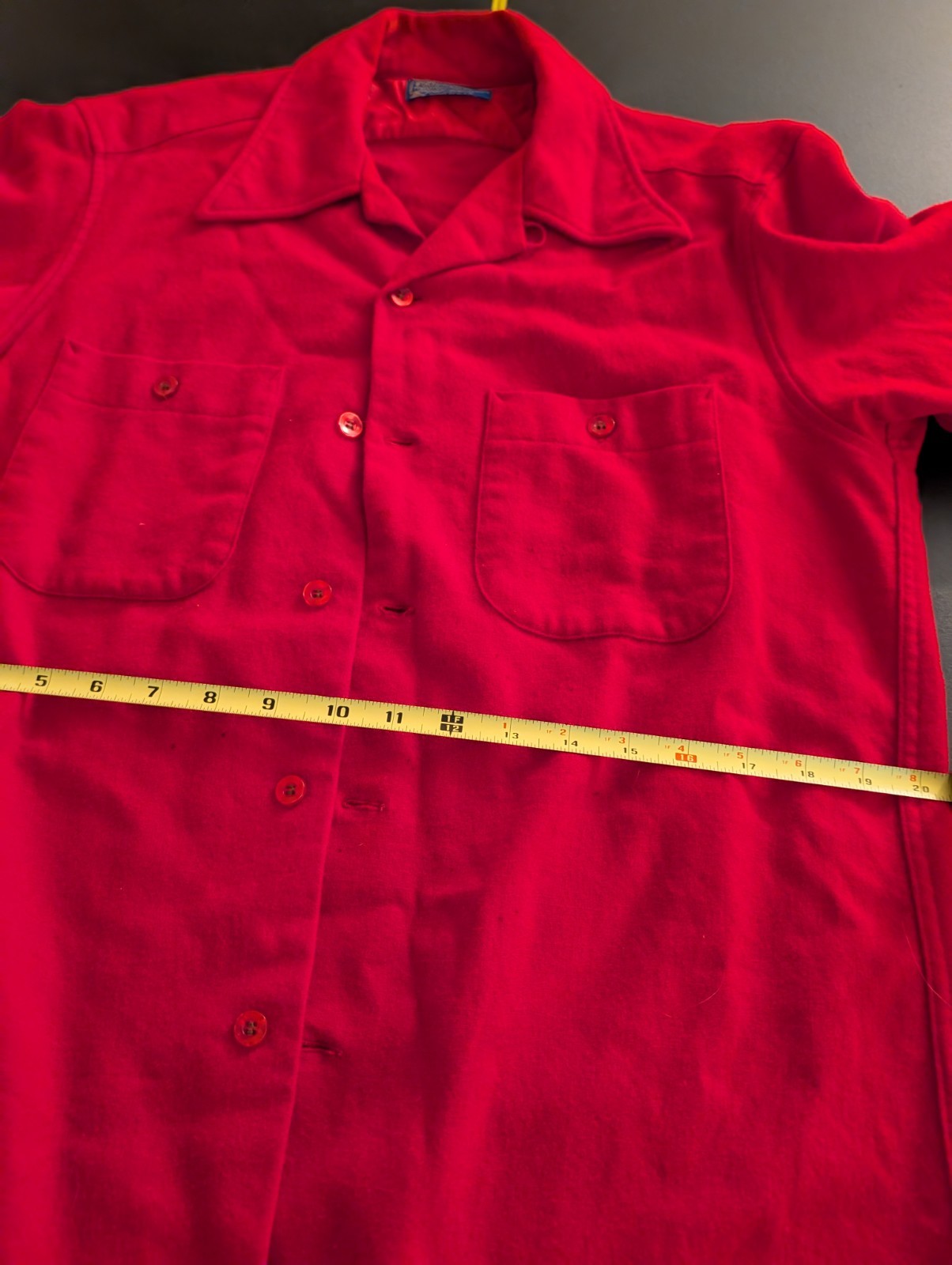 Vintage Pendleton Red Wool Button Jacket Loop Col… - image 5