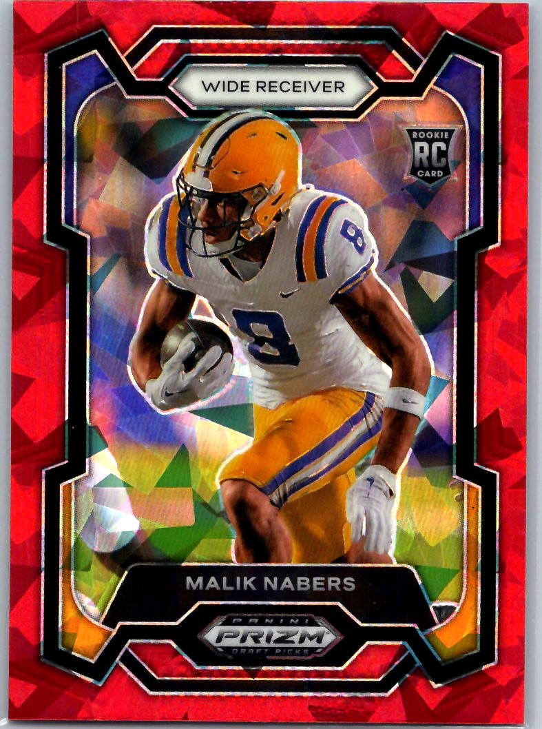 2024 Panini Prizm Draft Picks #109 Malik Nabers Red Ice