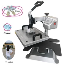 3 in 1 Digital Heat Press Machine Sublimation Transfer T-Shirt Cloth Shoe Hat