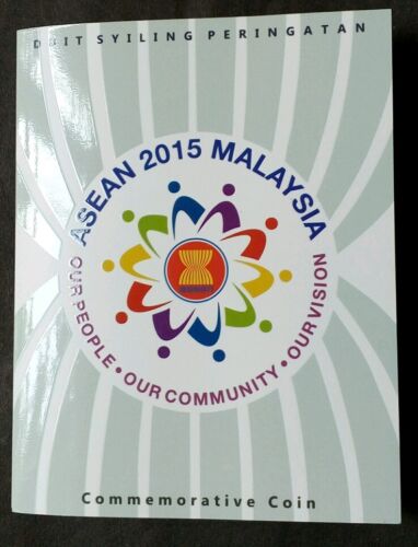 MALAYSIAN 2015 ASEAN  COIN CARD - Picture 1 of 3